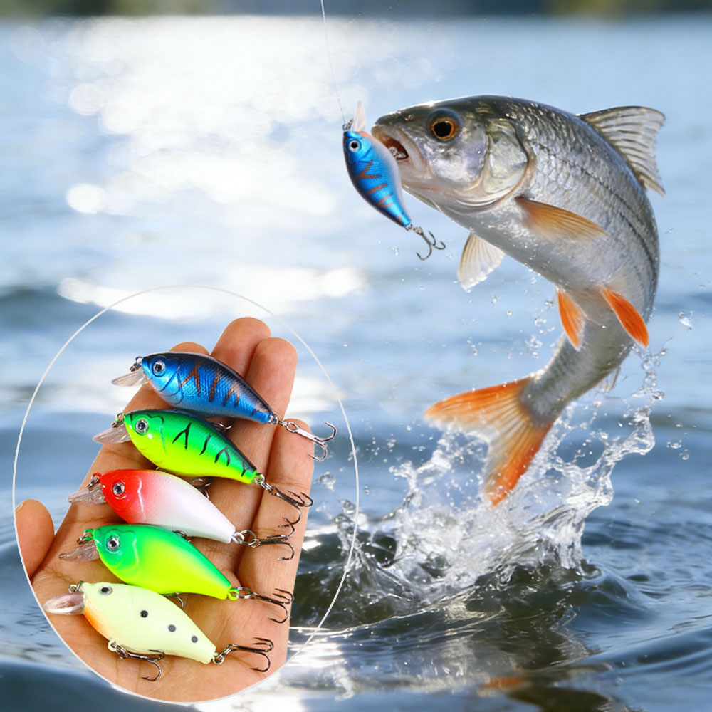 Fishing Hook Treble - เหยื่อตกปลา 1 ชิ้น ขนาด 6 ซม.