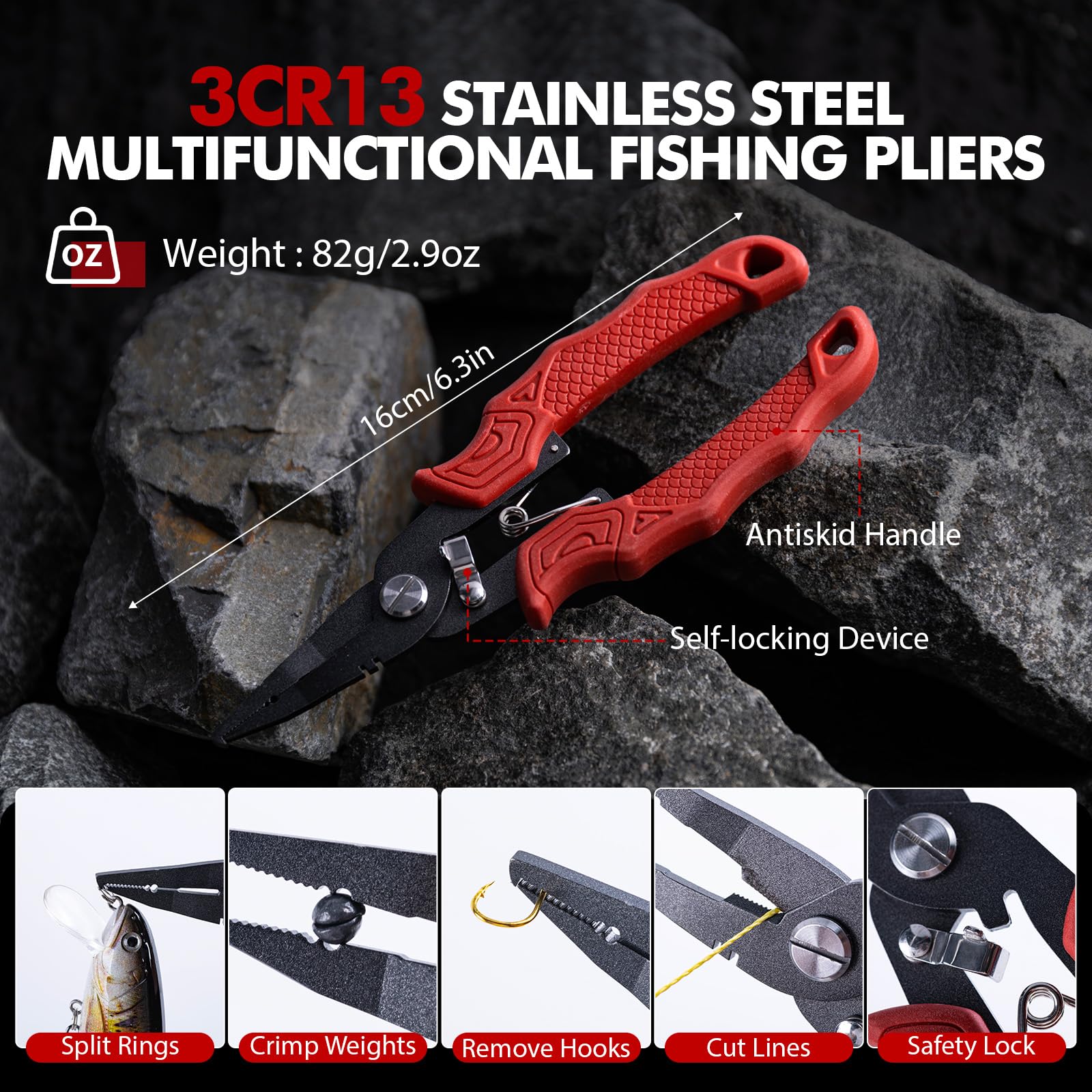 อุปกรณ์ตกปลา Goture คีมจับปลา  - Fishing Hook Sharpener บทวิจารณ์และราคา