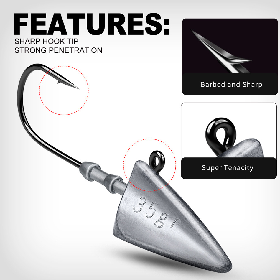 ตะขอเบ็ดตกปลาแบบสามเหลี่ยม WOD - Fishing Hook Offset บทวิจารณ์และราคา